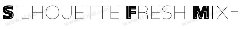 Silhouette Fresh Mix字体转换